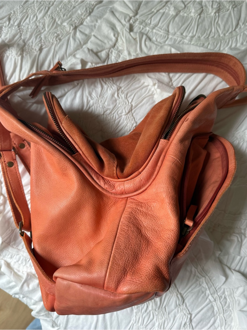 We The Free Burnt Orange Leather Crossbody Sling.NWOT. - Picture 7 of 7